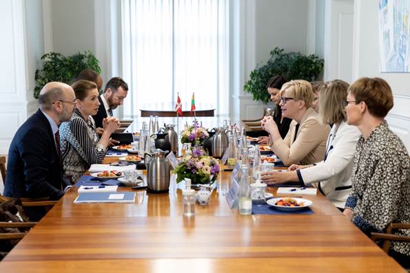 Statsminister Mette Frederiksen holder møde med Letlands premierminister