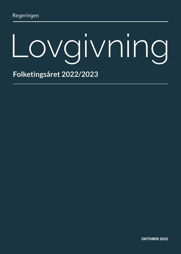 Forside til lovprogram for folketingsåret 2022-2023