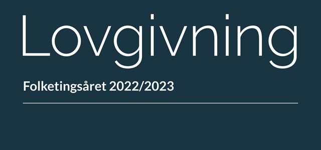Forside til lovprogram for folketingsåret 2022-2023