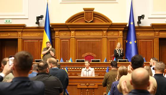 Statsminister Mette Frederiksens tale til det ukrainske parlament, Radaen, den 6. september 2023