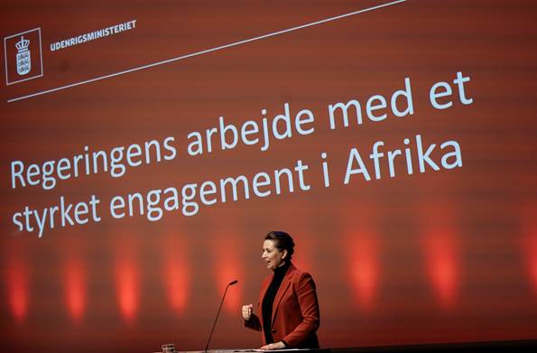 Statsminister Mette Frederiksen holder tale til arrangementet Kick-off: Regeringens arbejde med styrket engagement i Afrika